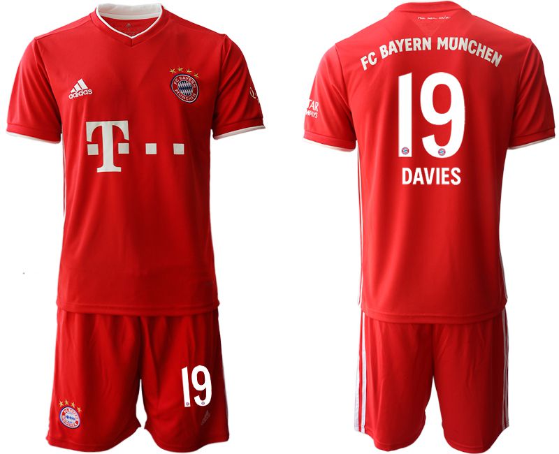 Men 2020-2021 club Bayern Munich home #19 red Soccer Jerseys->bayern munich jersey->Soccer Club Jersey